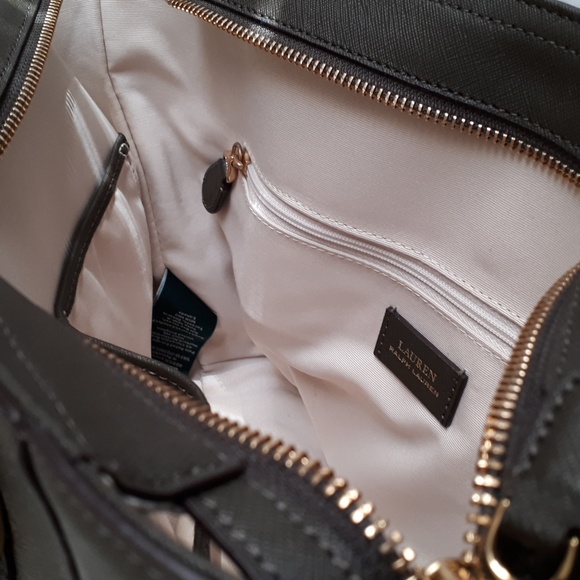 Lauren Ralph Lauren Green Leather Bag - Picture 5 of 8